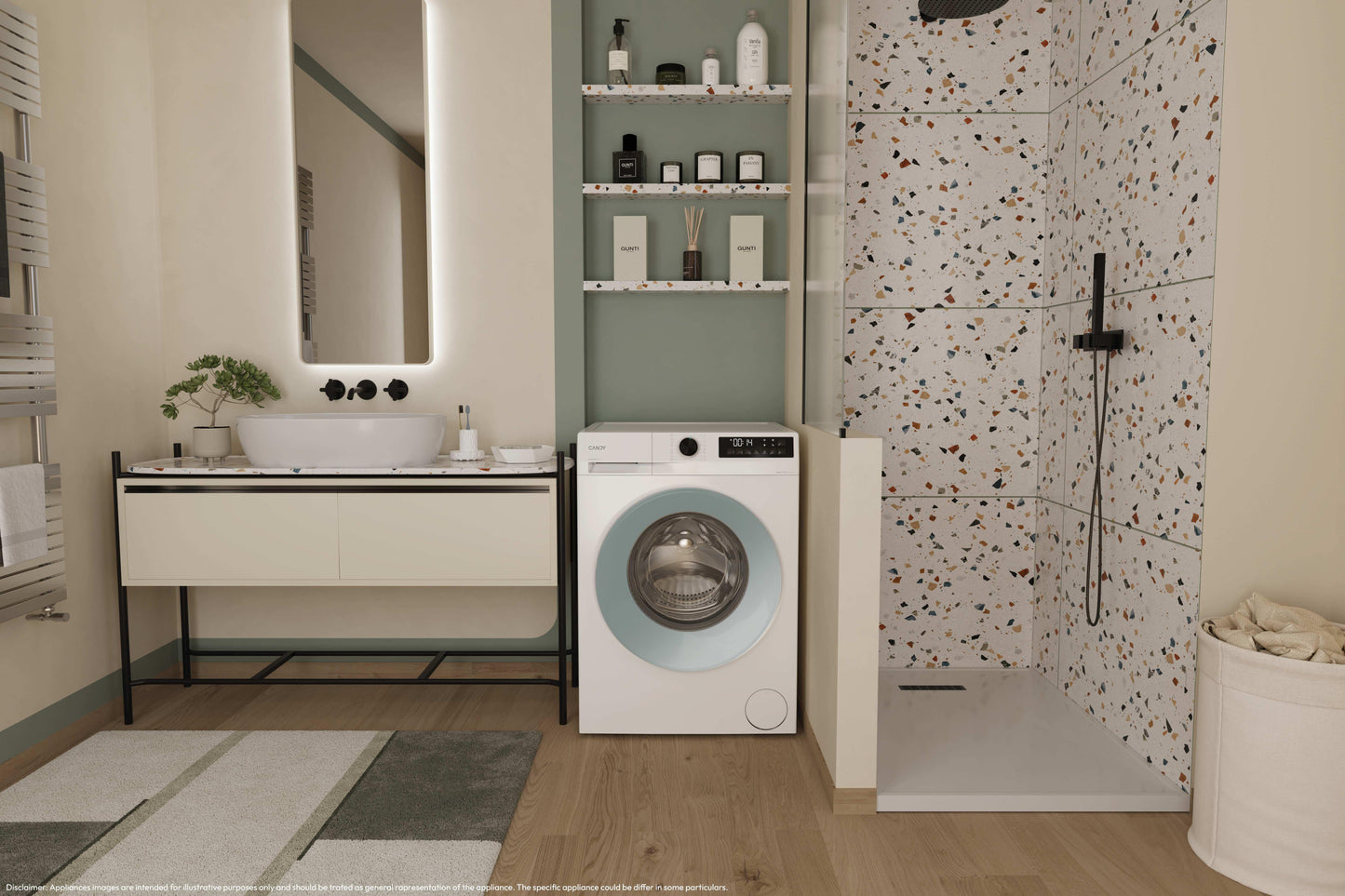 CANDY BIANCO GD48SE6S | LAVATRICI | LAVATRICI PROFONDITA' RIDOTTA | LAV.SLIM FINO 48CM 8KG-OLTRE | L