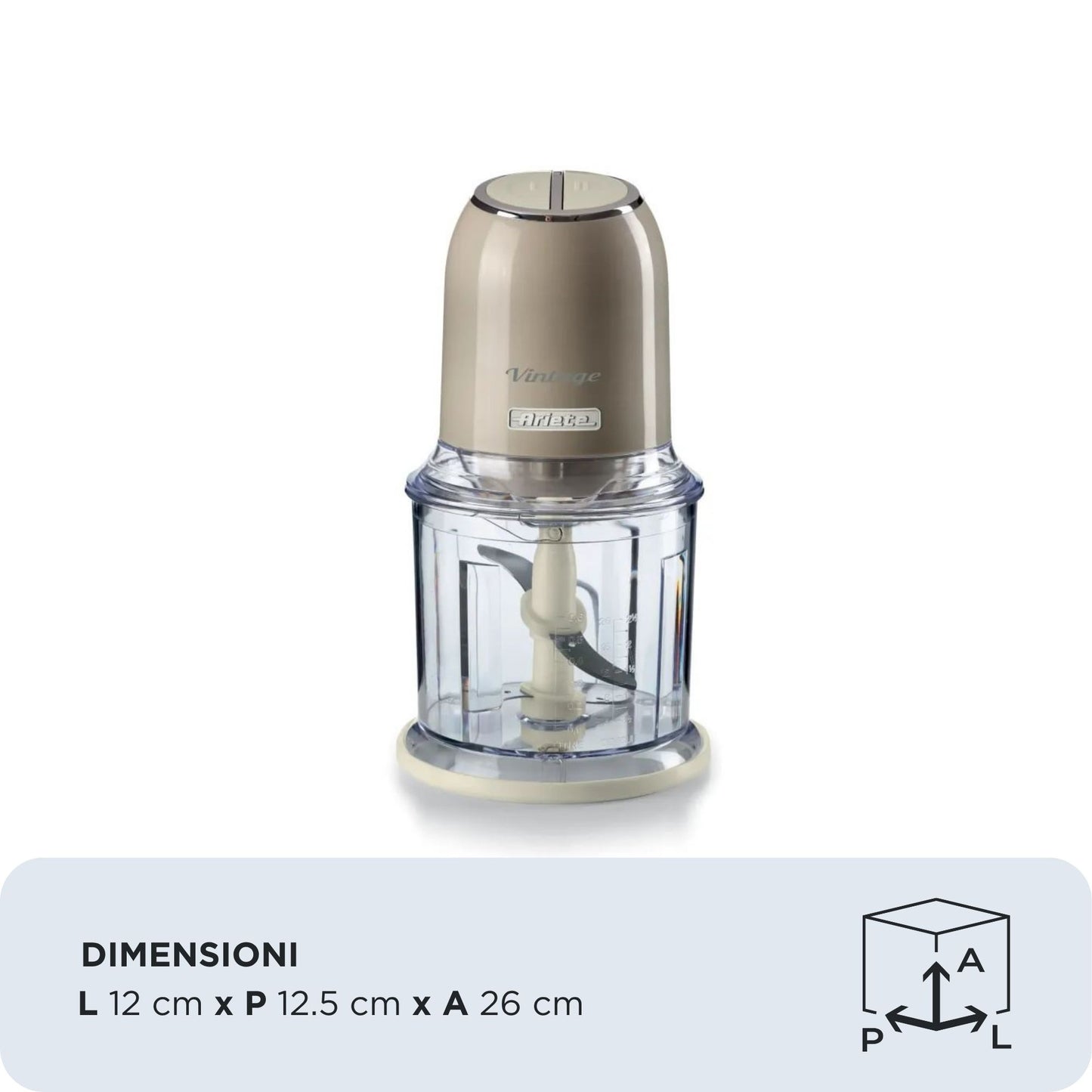 ARIETE PED 438BEIGE | CUCINA | PREPARAZIONE CIBI | TRITATUTTO | TRITATUTTO 400W 600ML 2VEL. 4LAME IN