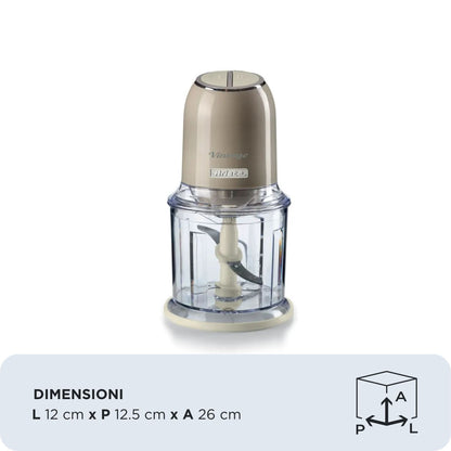 ARIETE PED 438BEIGE | CUCINA | PREPARAZIONE CIBI | TRITATUTTO | TRITATUTTO 400W 600ML 2VEL. 4LAME IN