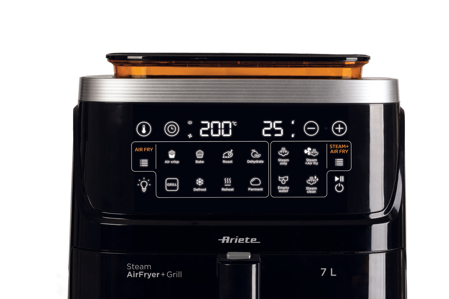 ARIETE PED 4636 | CUCINA | COTTURA CIBI | FRIGGITRICI | FRIGGITRICE AD ARIA VAPORE C/GRILL 1700W 7LT