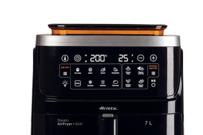 ARIETE PED 4636 | CUCINA | COTTURA CIBI | FRIGGITRICI | FRIGGITRICE AD ARIA VAPORE C/GRILL 1700W 7LT