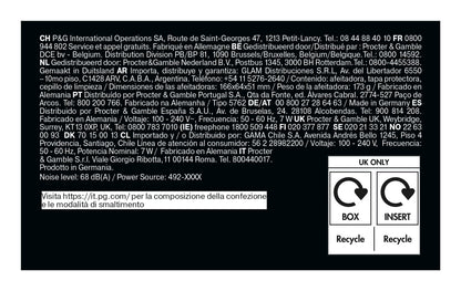 BRAUN PED 52B1000S | CURA PERSONA | RASATURA | RASOIO ELETTRICO | RASOIO RIC. 3LAME W&D LED AUT.50MI