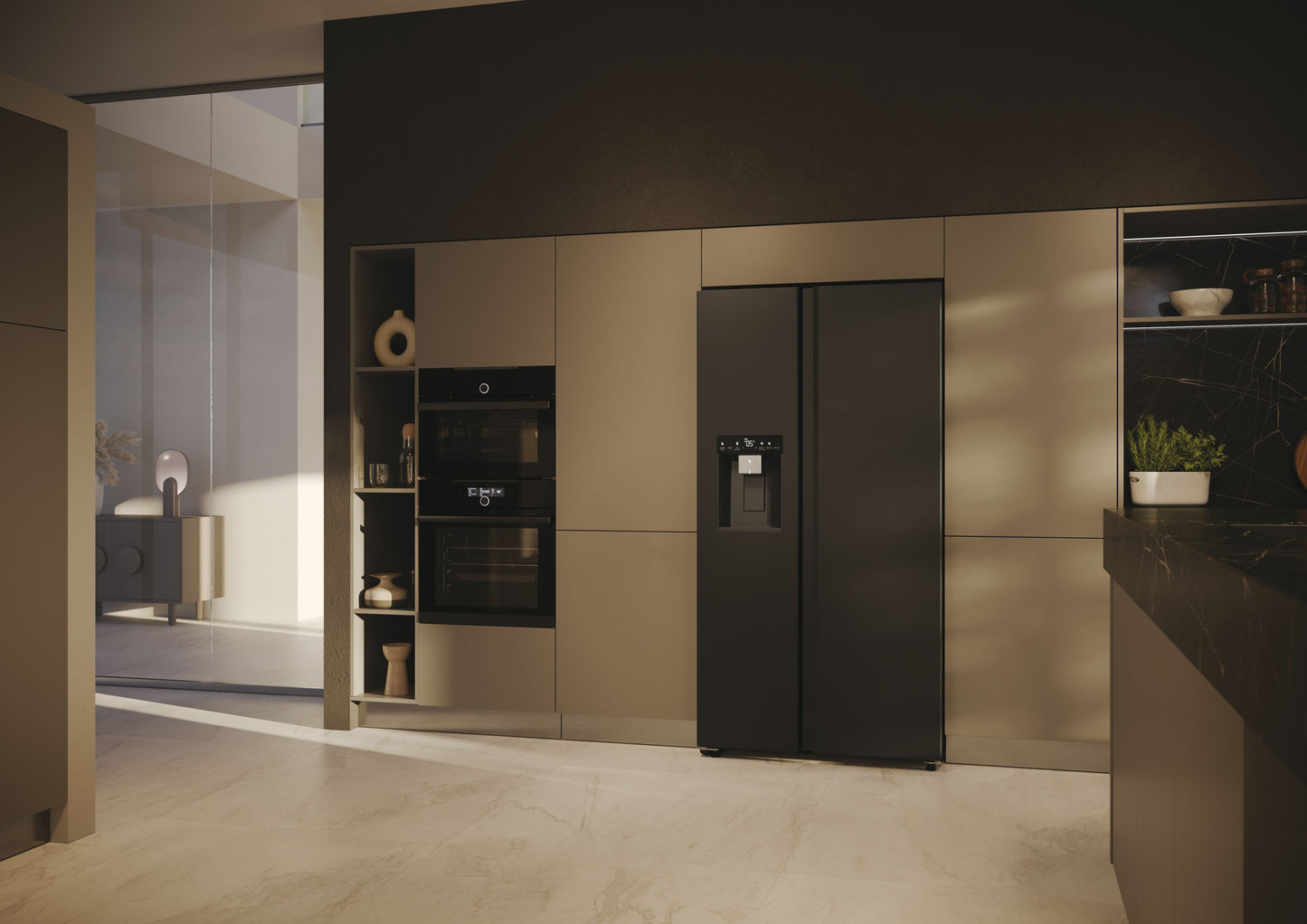 HAIER FS HSW59F18EIPT | 34005274 | COOLING FS | SBS 90 SERIE 5 | SxS | Refrigerator | SxS 180x90cm,