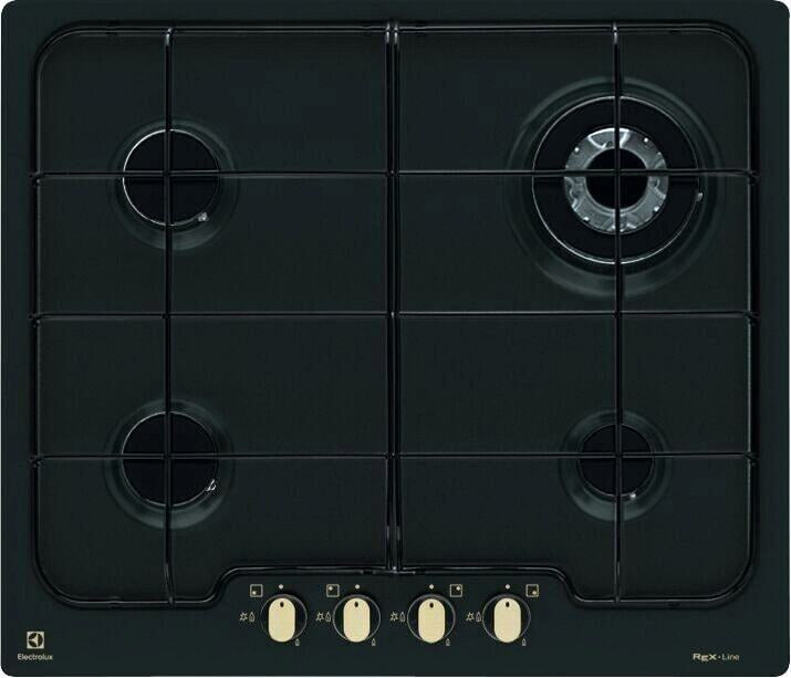 Electrolux BI   PN640RUV   | 60 cm Rustico Soft - 4 fuochi gas - Bruciatori Fiamma Pura - 1 bruciato