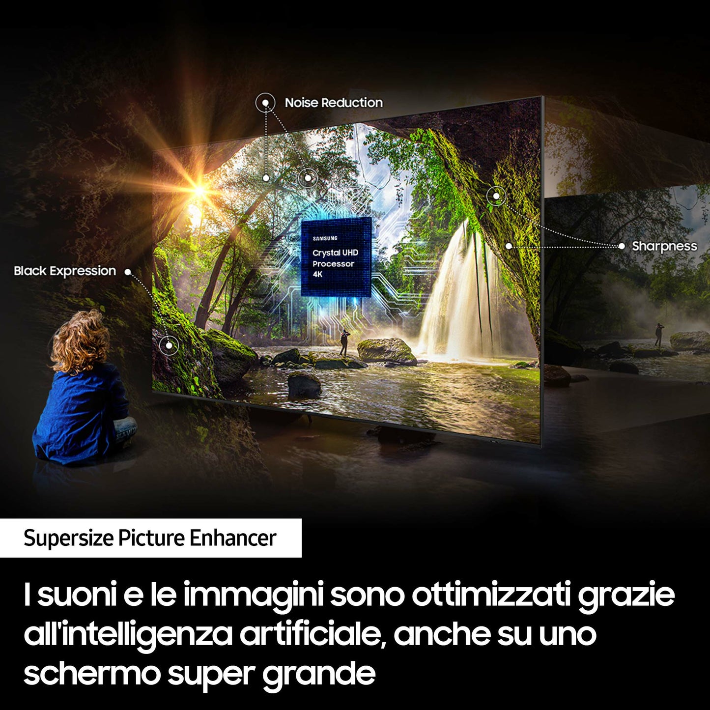 SAMSUNG ELETTRONICA UE98DU9070UXZT | TV | TV LED | TV LED >=90" | TV LED 98"CRYSTAL UHD 4K DVBT2/S2
