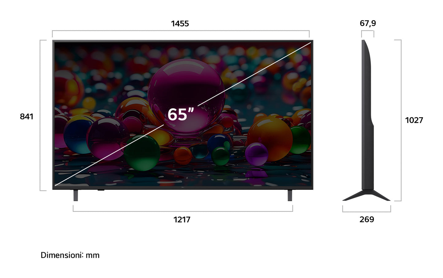 LG ELETTRONICA 65UA74006LB | TV | TV LED | TV LED 61" - 69" | TV LED 65"UHD 4K DVBT2/S2 SMART WEBOS