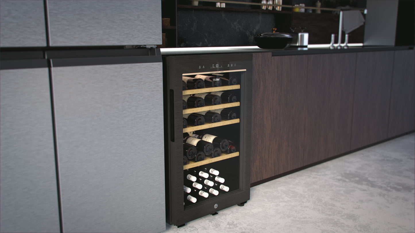 HAIER BIANCO HWS49GA | FRIGORIFERI | CANTINE | CANTINE | CANTINA CE.F 49BOTT. 116LT NERO
