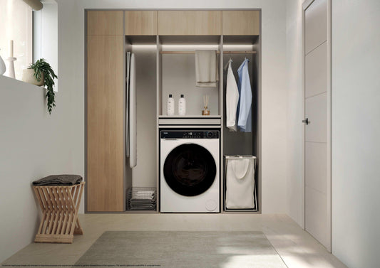 HAIER BIANCO HWD80BP14357TUIT | LAVASCIUGA | LAVASCIUGA STRETTA | LAVASCIUGA SLIM FINO A 48 CM | LAV