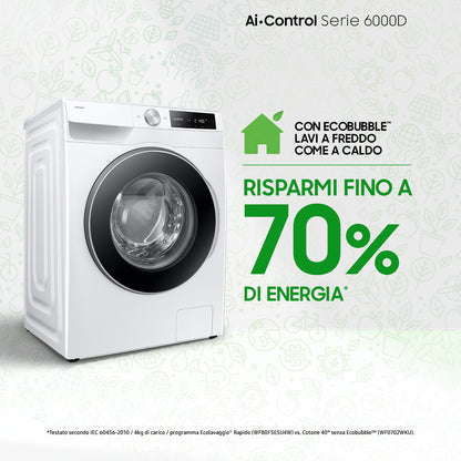 SAMSUNG BIANCO WW90DG6U25LEU3 | LAVATRICI | LAVATRICI CARICO FRONTALE | LAV. C/FRONTALE 9-9,99KG | L