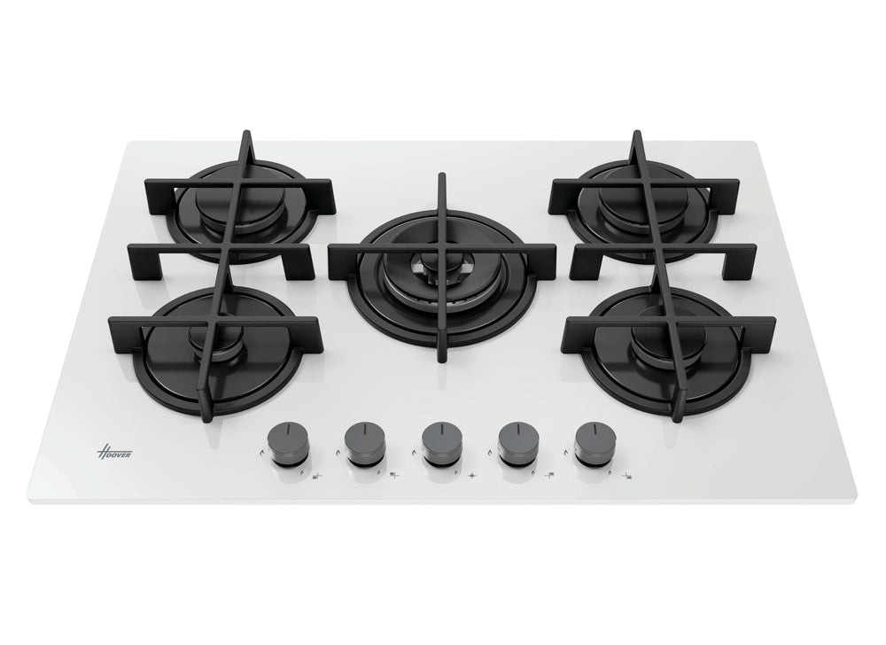 HOOVER BI  HVG74C3W | 33803509 | New Collection 3 | 5 fuochi gas;Griglie Ghisa;Bruciatore doppia cor