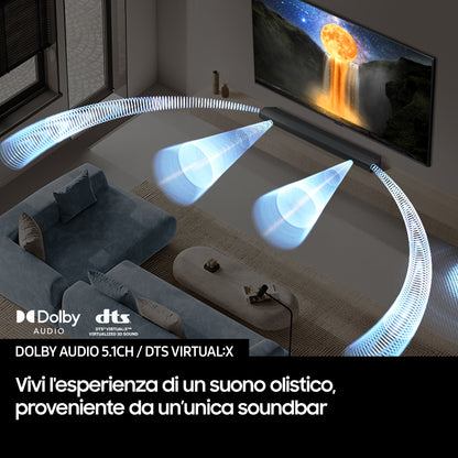SAMSUNG ELETTRONICA HWB750F | AUDIO | HOME CINEMA | SOUND BAR | SOUND BAR 5.1 C/SUBWOOFER WLSS BT HD