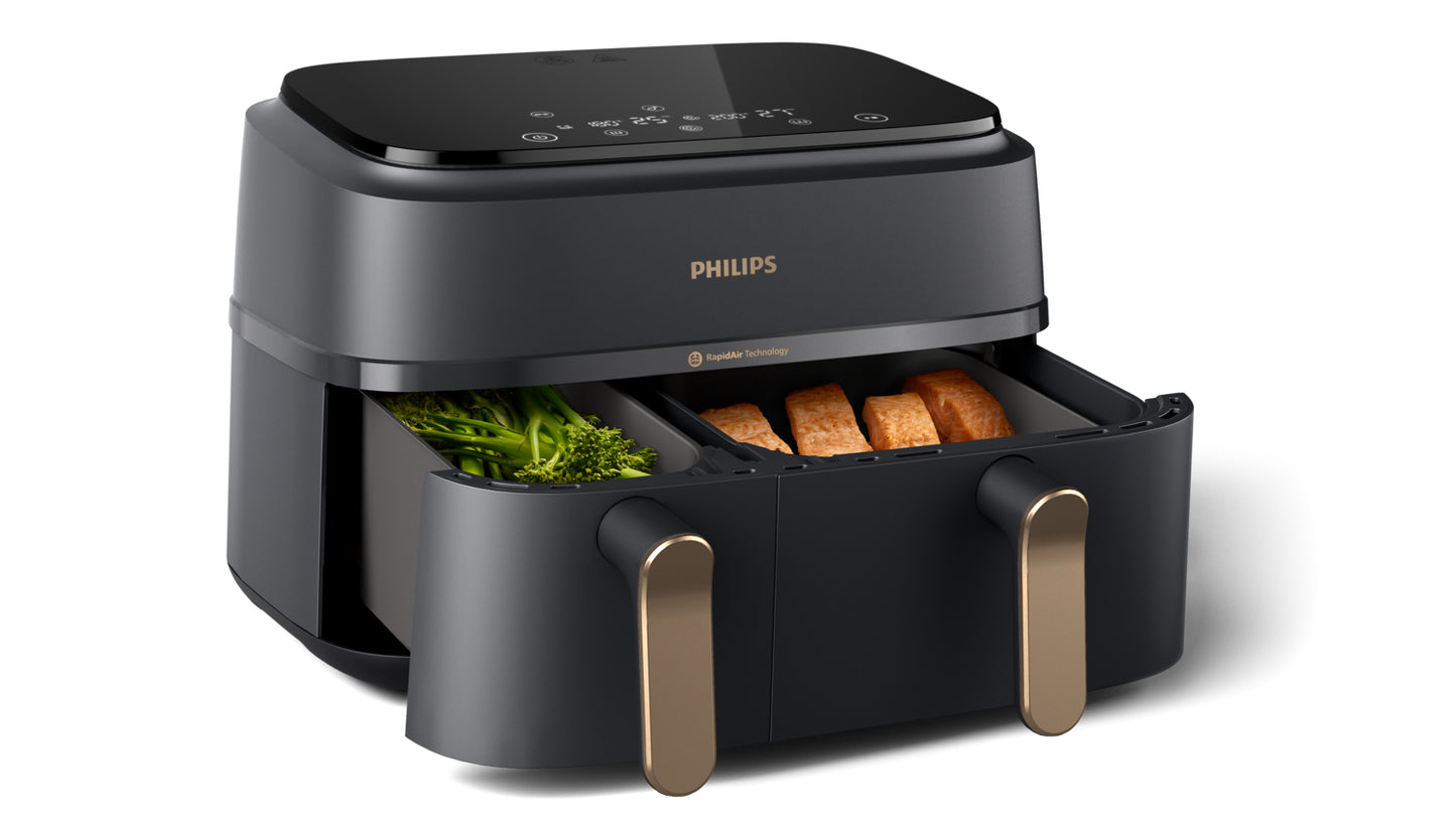 PHILIPS PED NA352 | CUCINA | COTTURA CIBI | FRIGGITRICI | FRIGGITRICE AD ARIA 2750W 2ZONE 9LT GREY/C