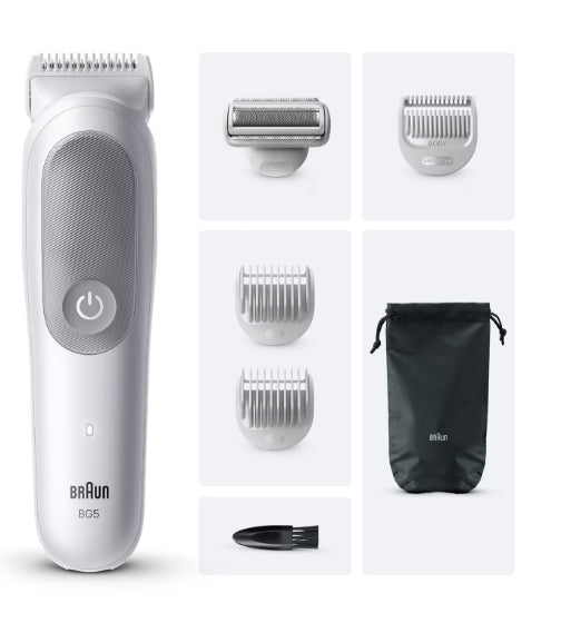 BRAUN PED BG5550 | CURA PERSONA | DEPILATORI | DEPILATORI | BODY GROOMER UOMO RIC.AUT.100MIN IMPERME