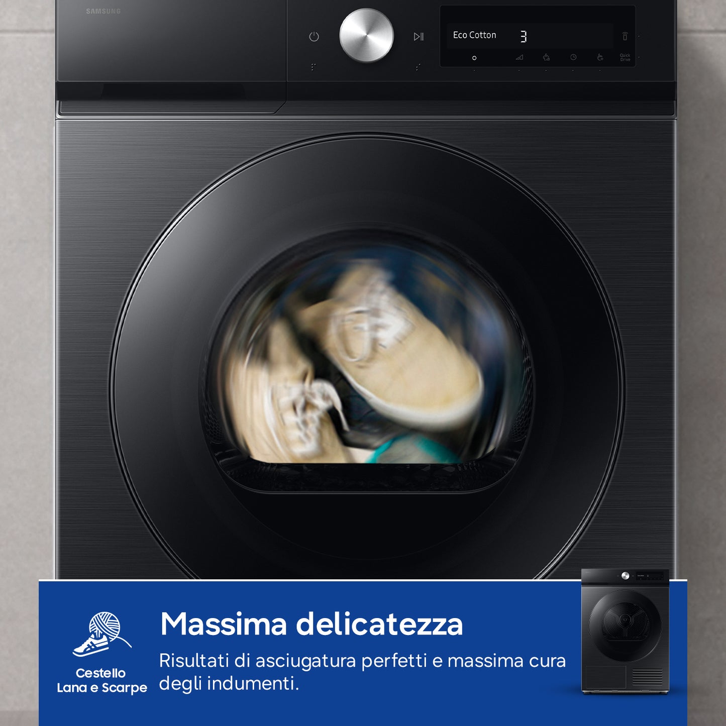 SAMSUNG BIANCO DV90DB7845GBU3 | ASCIUGATRICI | ASCIUGATRICI POMPA DI CALORE | ASCIUG. POMPA DI CALOR