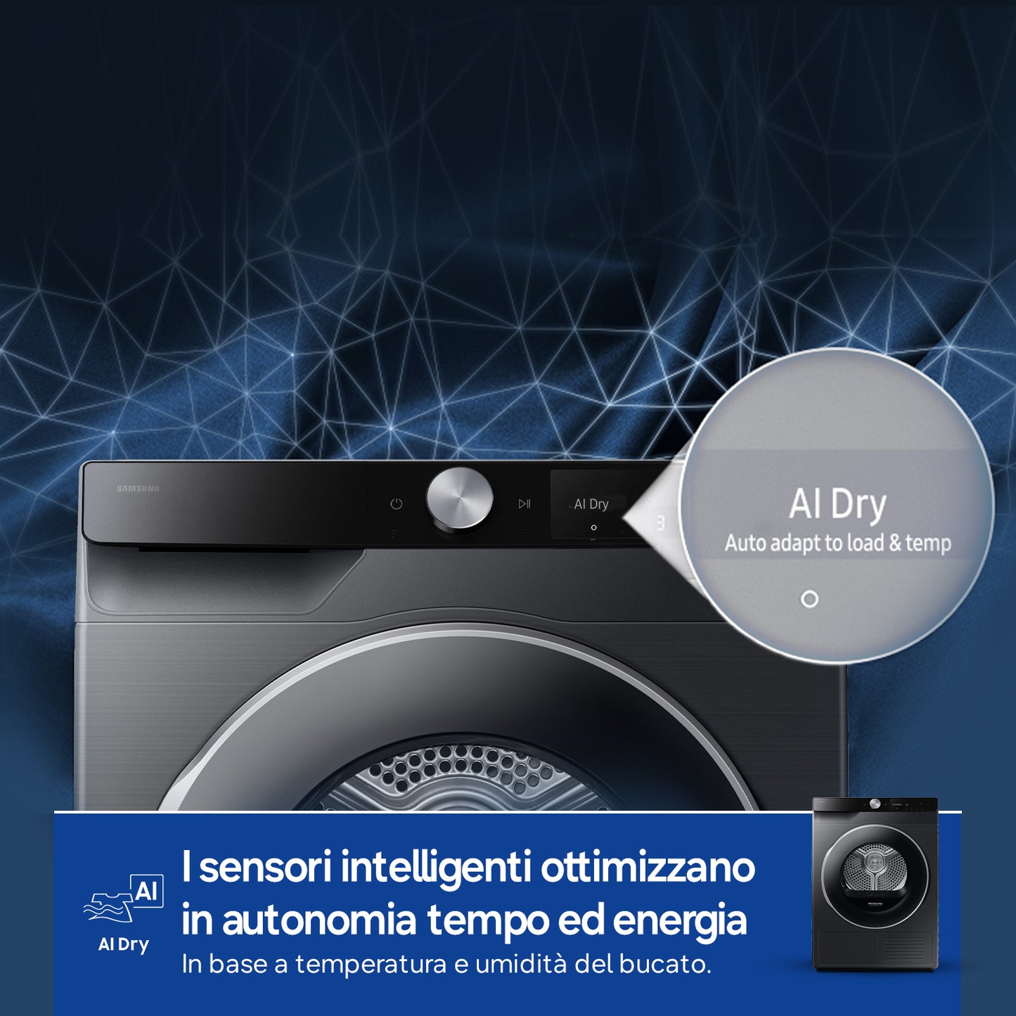 SAMSUNG BIANCO DV90DG6845LBU3 | ASCIUGATRICI | ASCIUGATRICI POMPA DI CALORE | ASCIUG. POMPA DI CALOR