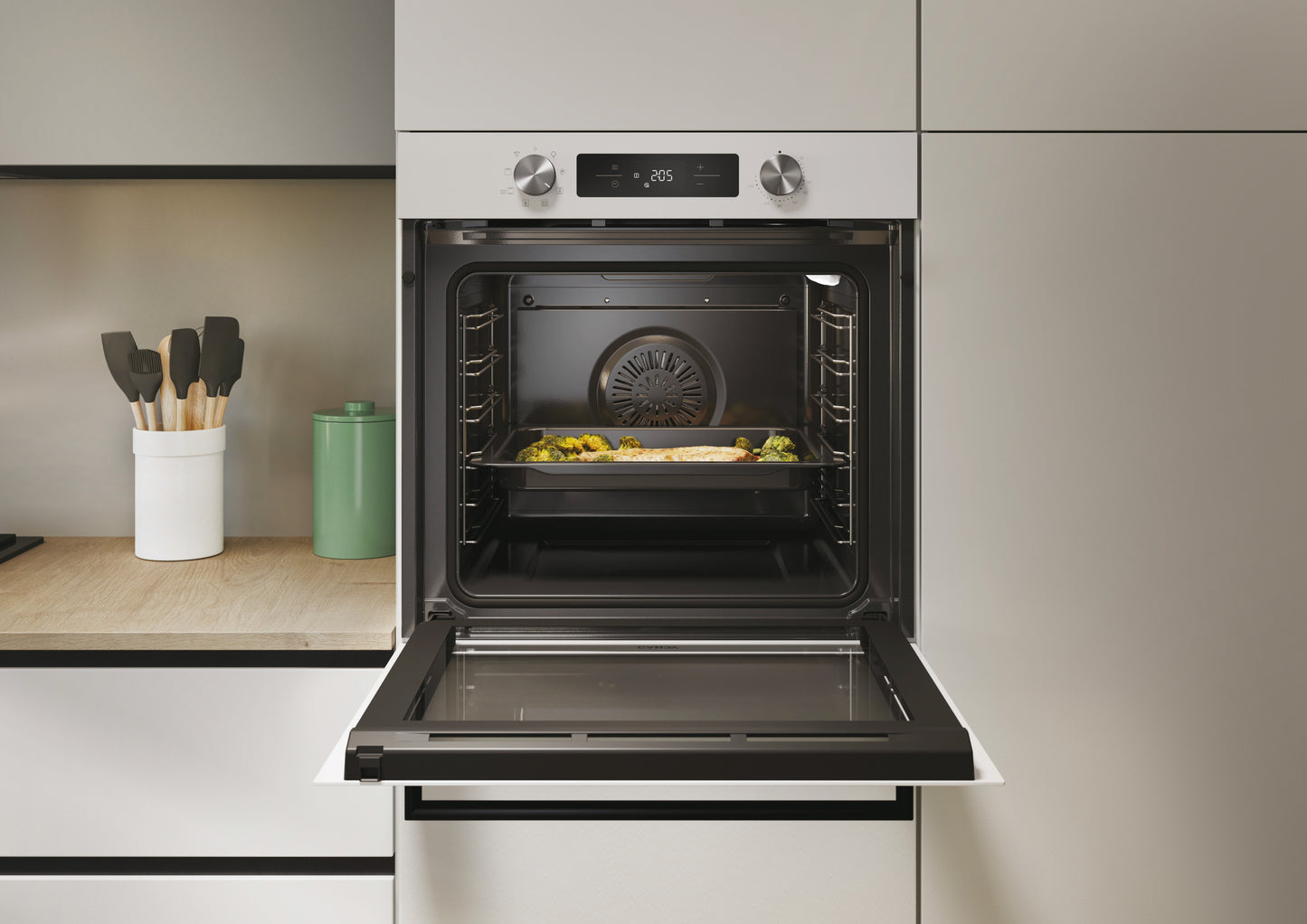 CANDY BI CA6N3T1HTW|33703920|Forno elettrico ventilatoFiniture Vetro Bianco, Classe Energetica A+, C