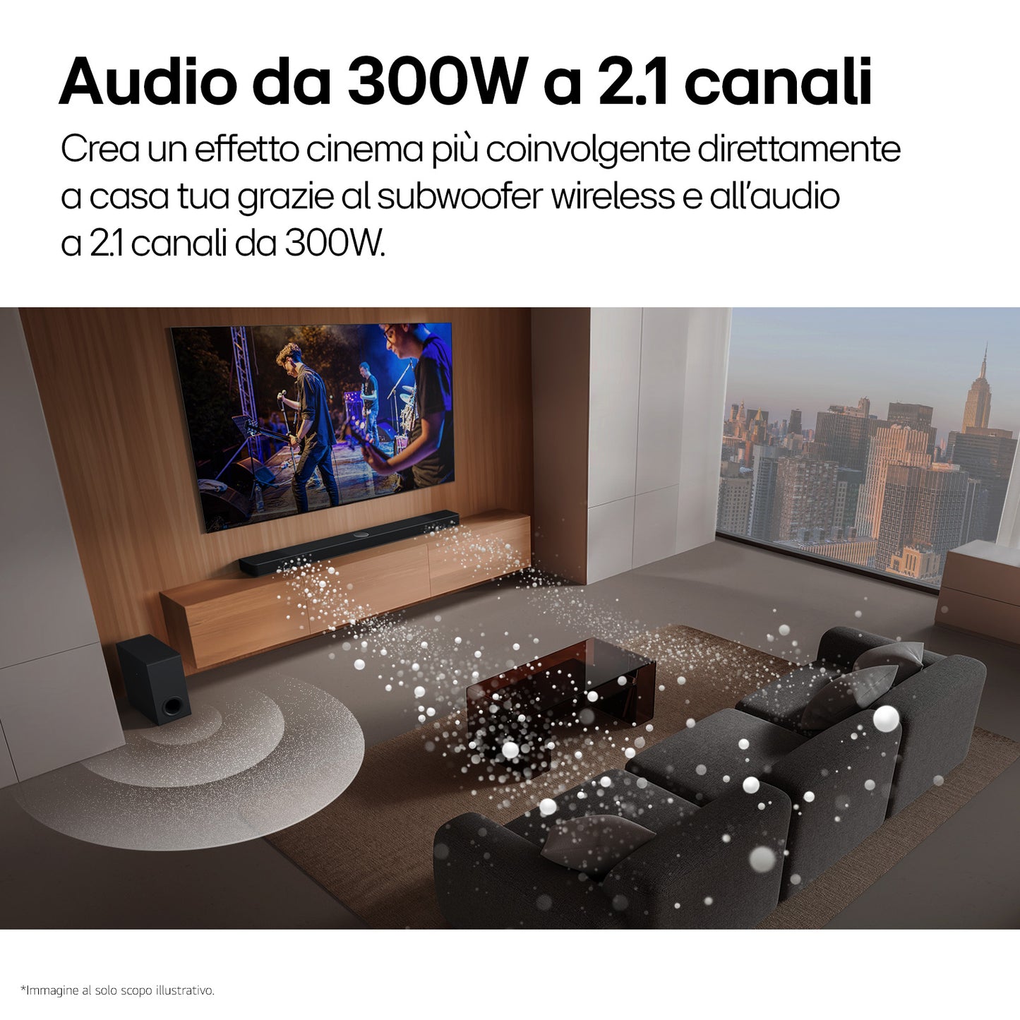 LG ELETTRONICA S40T | AUDIO | HOME CINEMA | SOUND BAR | SOUND BAR 2.1 300W BT C/SUBWOOFER 200W WLSS