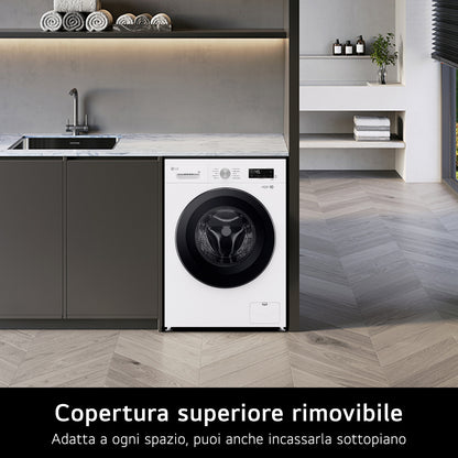 LG BIANCO F4NX1008NWK | LAVATRICI | LAVATRICI CARICO FRONTALE | LAV. C/FRONTALE 8-8,99KG | LAV.C/FR.