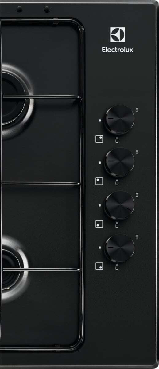 Electrolux BI   KGS6404B   | 60 cm - Slim - Comandi Laterali - 4 fuochi gas - Bruciatori Fiamma Pura