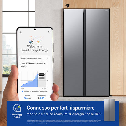 SAMSUNG BIANCO RS57DG400EM9EF | FRIGORIFERI | SIDE BY SIDE | SIDE BY SIDE NO FROST | SBS 583LT CE.E
