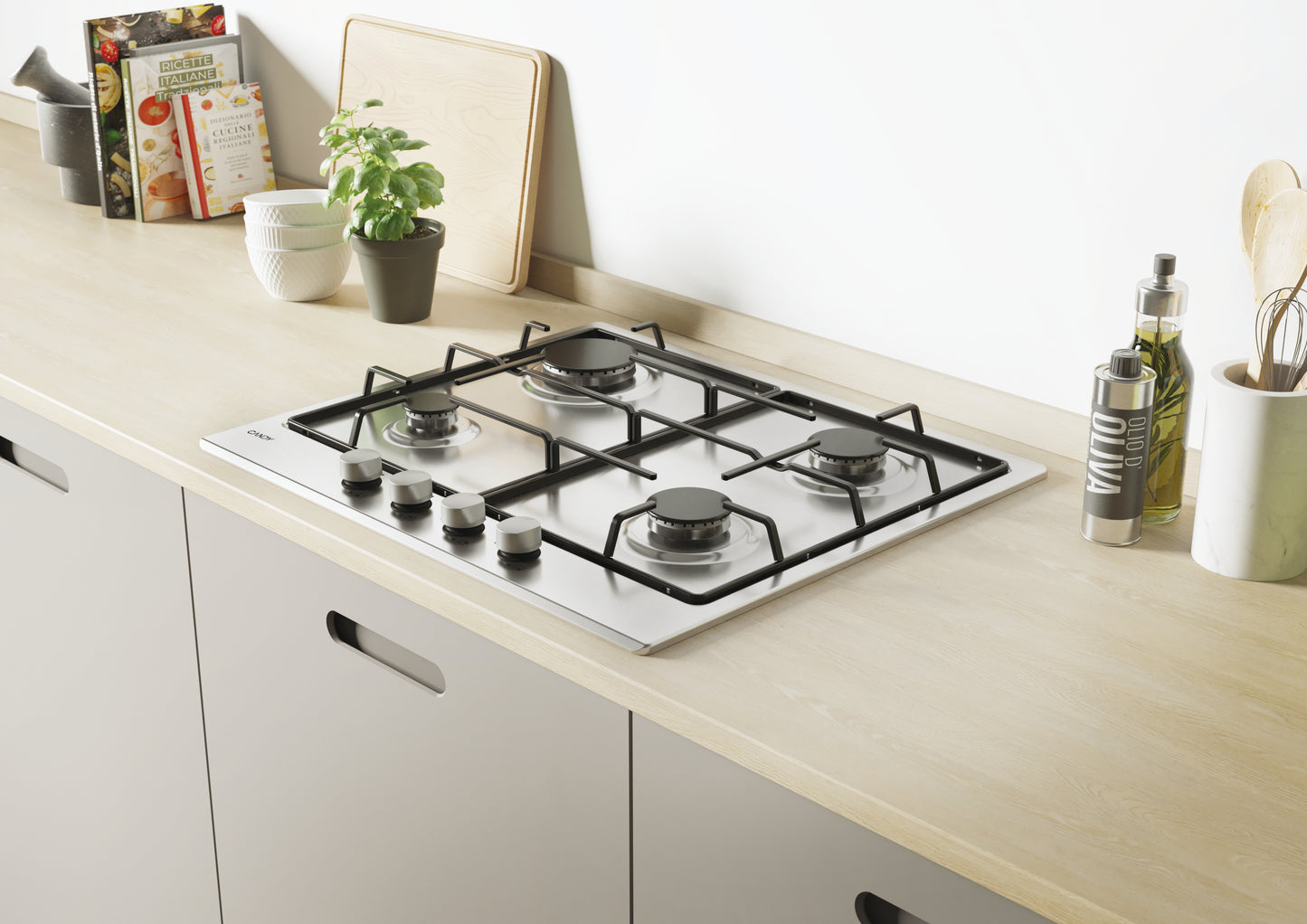 CANDY BI SMALT CDOY6GRX | 33802764 | PIANO COTTURA, GAS, 4 ZONE, INOX, ACCIAIO INOX,