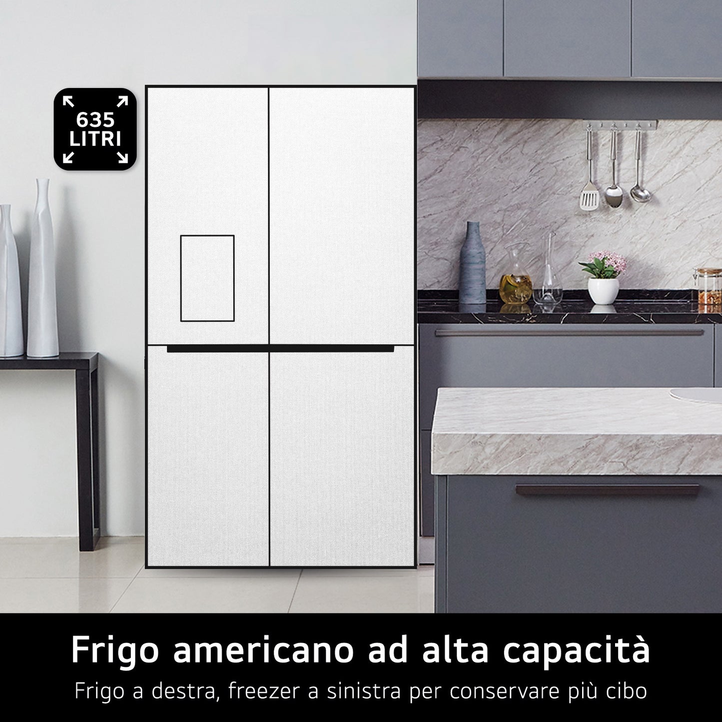 LG BIANCO GSGV81EPLL | FRIGORIFERI | SIDE BY SIDE | SIDE BY SIDE NO FROST | SBS 635LT CE.E NOFROST I