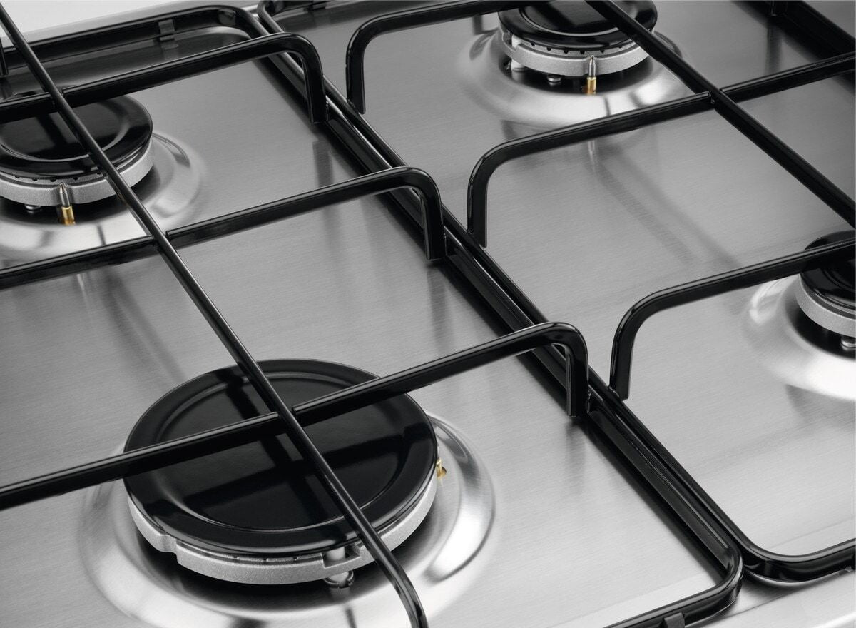 Electrolux BI   KGS6404SX   | 60 cm - Slim - Comandi Laterali - 4 fuochi gas - Bruciatori Fiamma Pur