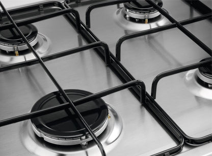Electrolux BI   KGS6404SX   | 60 cm - Slim - Comandi Laterali - 4 fuochi gas - Bruciatori Fiamma Pur