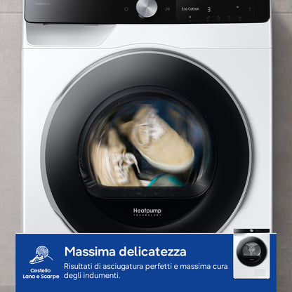 SAMSUNG BIANCO DV90DG6845LKU3 | ASCIUGATRICI | ASCIUGATRICI POMPA DI CALORE | ASCIUG. POMPA DI CALOR