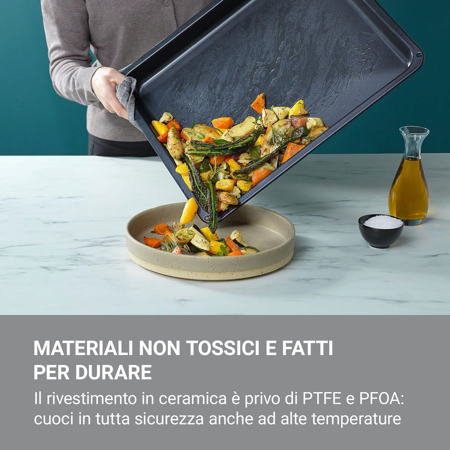 Multibrand BI   M9OOEC02   | TEGLIA easy to clean profonda (per cuocere senza olio o carta fa forno)