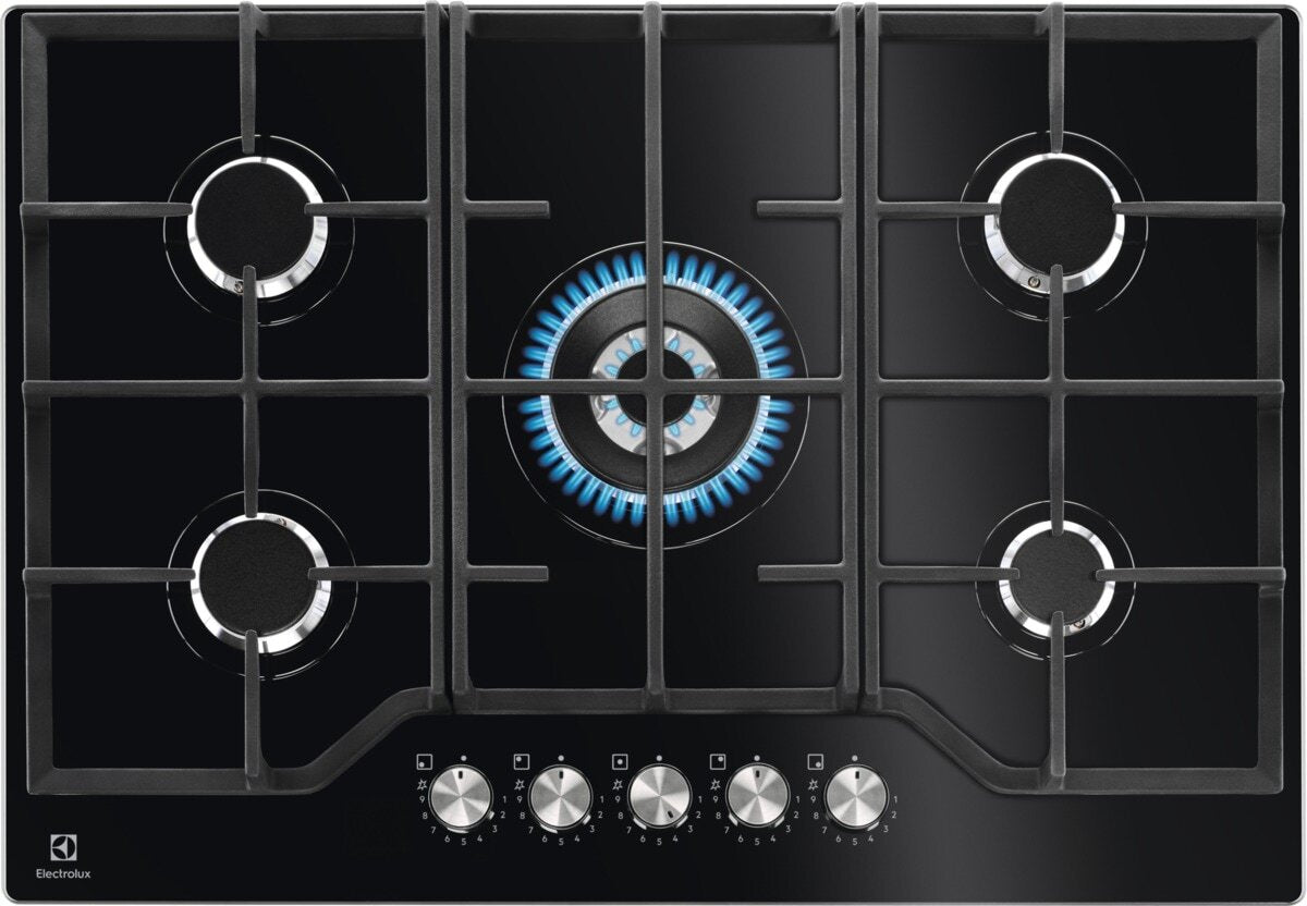 Electrolux BI   KGG75362K   | 75 cm - Nuova estetica Gas on Glass - Step Power - 5 fuochi - Bruciato