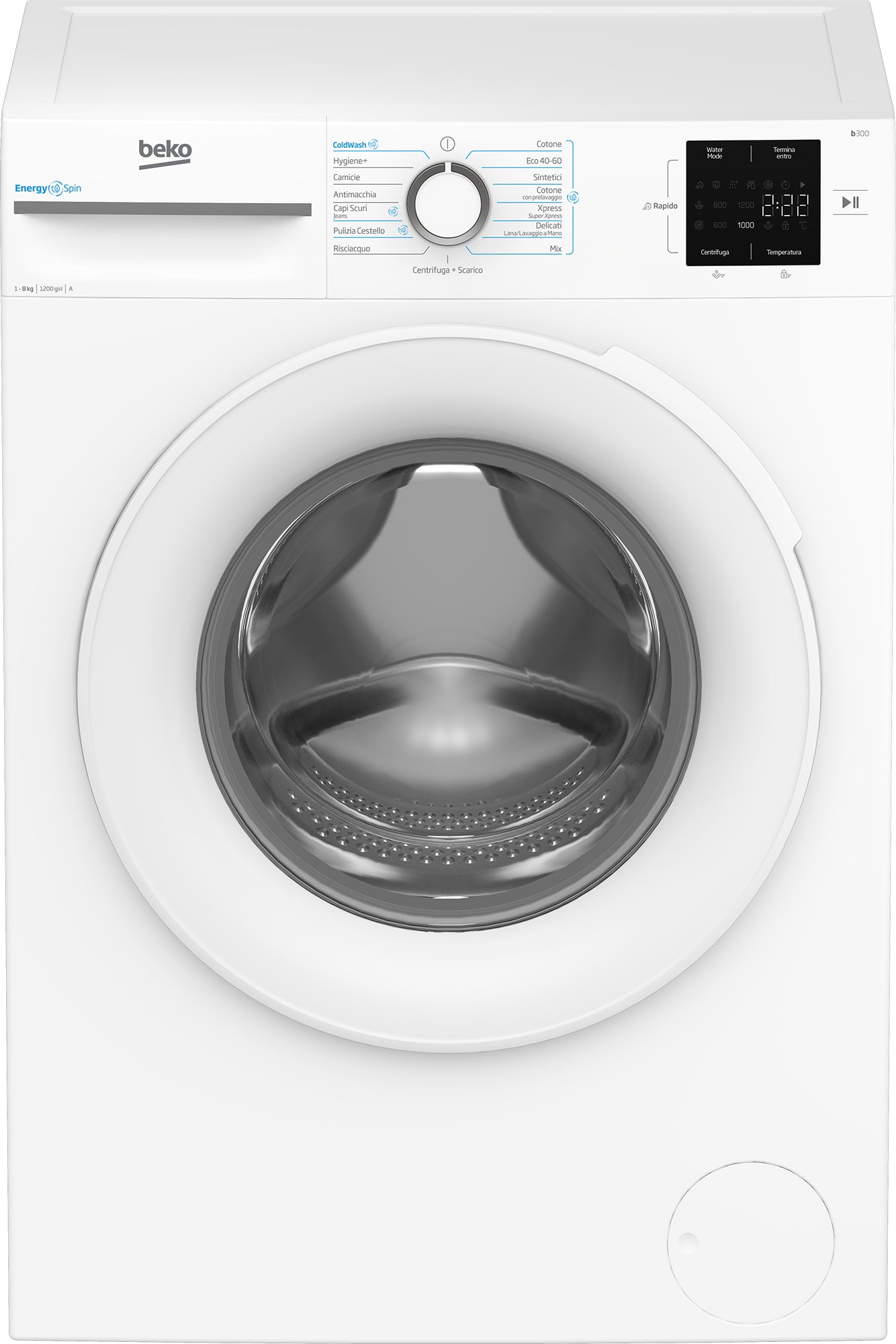 BEKO BIANCO BMWU3821W | LAVATRICI | LAVATRICI CARICO FRONTALE | LAV. C/FRONTALE 8-8,99KG | LAV.C/FRO