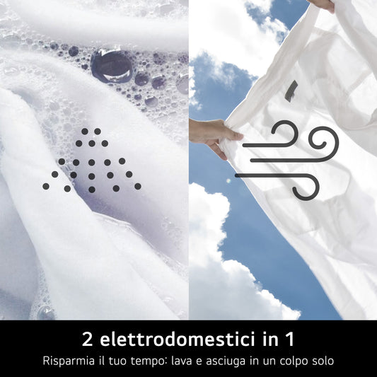 LG BIANCO W4NX1095NWB | LAVASCIUGA | LAVASCIUGA CARICO FRONTALE | LAVASCIUGA CARICO FRONTALE | LAVAS